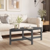 Gossi masuta de cafea, gri, 118x63x45 cm, lemn masiv de pin