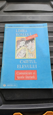 LIMBA ROMANA CAIETUL ELEVULUI COMUNICARE SI TEORIE LITERARA CLASA A VI A POPESCU foto