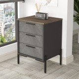 Cumpara ieftin Comoda Birou Rollbox Scandinava, 3 sertare, Maro, 70 cm, MDF/PAL, Locelso