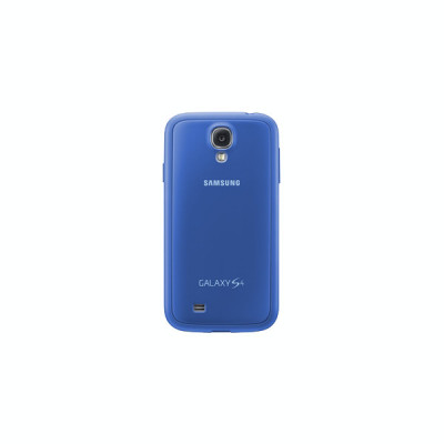 Pachet Folie Sticla + Husa Originala Samsung i9500 Galaxy S4 EF-PI950BCE Blue foto