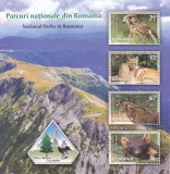 Romania 2022 PARCURI NATIONALE DIN ROMANIA - CALIMANI Bloc cu 4 Tb. LP.2353A MNH, Fauna, Nestampilat