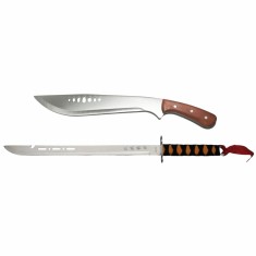 Set sabie de vanatoare, DEPOX&reg;, Japan Soul si maceta vanatoare Age of Safari, otel inoxidabil