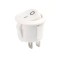 Intrerupator rotund cu doua pozitii ON-OFF, 22 mm, alb
