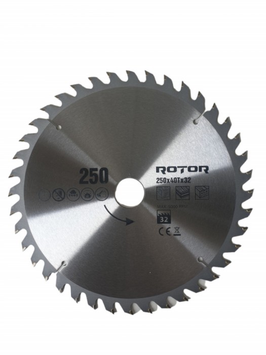 250X32 40T disc de taiat lemnul ROTOR Innovative ReliableTools