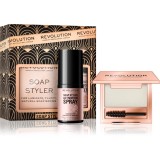 Makeup Revolution Soap Styler kit pentru spr&acirc;ncene ediție cadou culoare Transparent