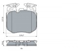 Set placute frana fata BOSCH 0986424431