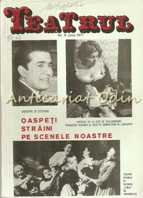 Teatrul Nr.: 6/1971 - Revista A Consiliului Culturii Si Educatie foto