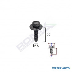 Surub fixare elemente exterior pentru peugeot, citroen 6x22mm set 5 buc UNIVERSAL Universal #6