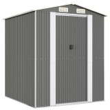 Cumpara ieftin Sopron de gradina, gri deschis, 192x191x223 cm, otel galvanizat
