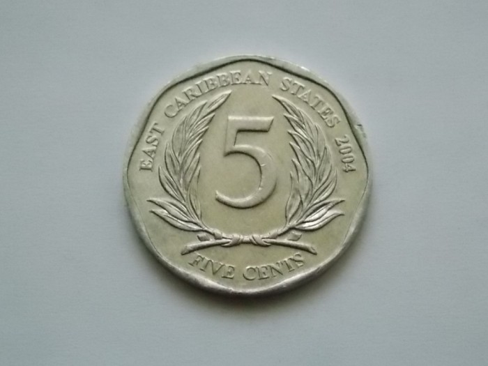 5 CENTS 2004 EAST CARIBBEAN STATES