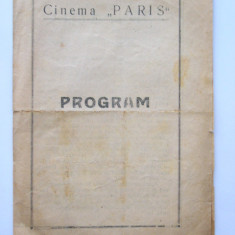 M3 C18 - Program cinematograf - Cinema Paris - anii 1930