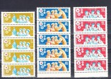 A11 TX9 2 - 1968 - Pionieri - blocuri de cate 5 timbre, Istorie, Nestampilat