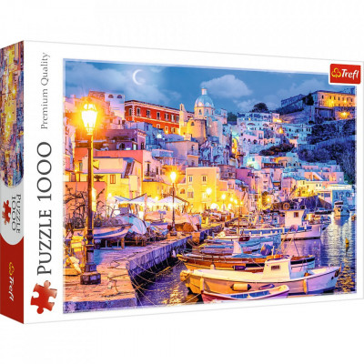 PUZZLE TREFL 1000 INSULA PORCIDA PE TIMPUL NOPTII foto