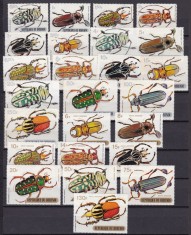 Burundi 1970 fauna insecte gandaci MI 537-561 MNH