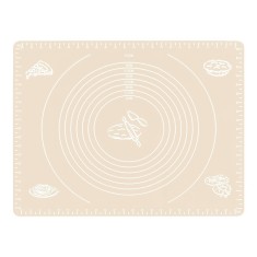Covoras pentru aluat din silicon, foaie antiaderenta, 60x80 cm, Bej, 559COF
