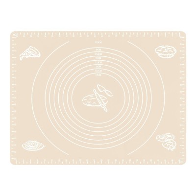 Covoras pentru aluat din silicon, foaie antiaderenta, 60x80 cm, Bej, 559COF foto