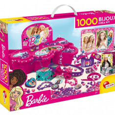 Set de creatie Barbie, Lisciani, 1000 Bijuterii