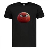 Tricou negru, Eangry, bumbac 100%