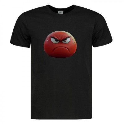 Tricou negru, Eangry, bumbac 100% foto
