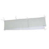 Protectie patut Childhome Jerse Muselina, 35x340 cm (Verde)