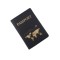 Husă de pașaport &bdquo;World&rdquo; cu compartimente, material PU - Negru