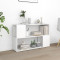 Gossi biblioteca, alb, 100x24x63 cm, pal