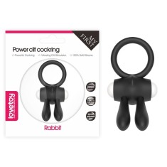Inel vibrator puternic cu stimulator clitoridian POWER CLIT SILICONE COCKRING