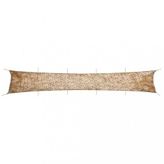 vidaXL Plasă de camuflaj cu geantă de depozitare, nisipiu, 1038x137 cm