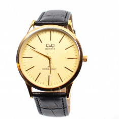 Ceas barbati elegant, rezistent la apa Q&amp;amp;amp;Q Gold - C212J100Y foto