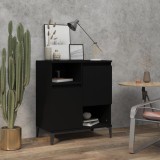 vidaXL Dulap, negru, 60x35x70 cm, lemn prelucrat