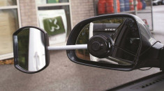 Oglinda exterioara auto auxiliara atasabila cu ventuza , lungime brat 11 cm, sticla convexa foto