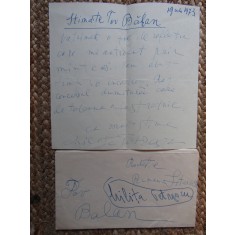 MANUSCRIS Milita Petrascu CU PLIC SEMNAT PENTRU VASILE BARAN