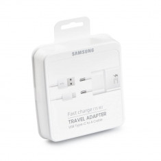 Incarcator Retea Compatibila cu Samsung EP-TA20EWECGWW, 2A, Cablu USB Type C inclus, Alb foto