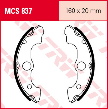 Set saboti frana (ferodo) fata TRW MCS837 - ATV Honda TRX 300-350 Fourtrax - TRX 400-450-500-650 Fourtrax Foreman - Rincon foto