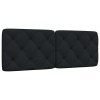VidaXL Pernă pentru tăblie de pat, negru, 120 cm, material textil 4019214