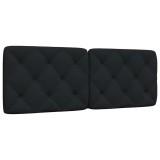 VidaXL Pernă pentru tăblie de pat, negru, 120 cm, material textil