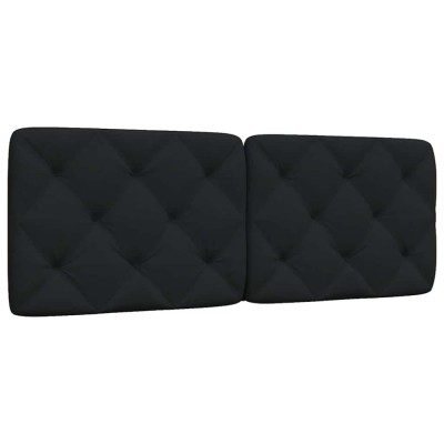 vidaXL Pernă pentru tăblie de pat, negru, 120 cm, material textil 4019214 foto