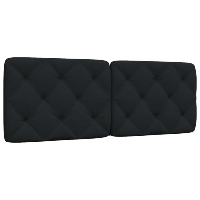 vidaXL Pernă pentru tăblie de pat, negru, 120 cm, material textil 4019214