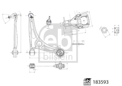 FEBI BILSTEIN 183593 Brat, suspensie roata foto
