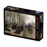 Cumpara ieftin Puzzle adulti D-Toys Jean Beraud - Apres L'office a L'eglise de la Sainte Trinite, 1000 piese