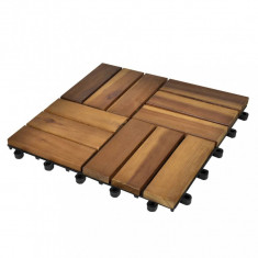 Set dale din lemn de acacia, 30 x 30 cm, 20 buc.