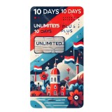 eSIM Netherlands Antilles, Unlimited Plus, 10 Days