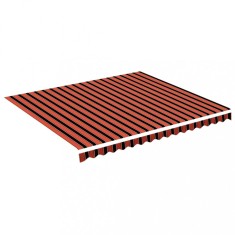 Panza de rezerva copertina, portocaliu si maro, 4x3,5 m