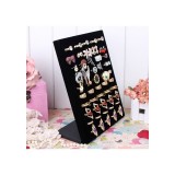 Cumpara ieftin Panou Prezentare Inele &ndash; Catifea &ndash; 50 de Spații &ndash; 26 x 20,5 cm &ndash; Culori Negru /