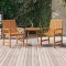 Gossi set mobilier de gradina cu perne, 3 piese, lemn masiv acacia