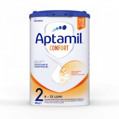 Lapte praf Confort 2, 6-12 luni, 800g, Aptamil