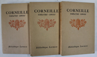 THEATRE CHOISI par CORNEILLE , TROIS VOLUMES , 1928 foto