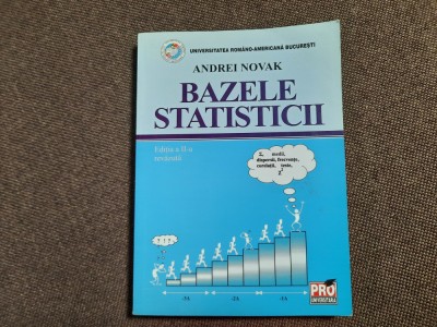 BAZELE STATISTICII ANDREI NOVAK 26/3 foto