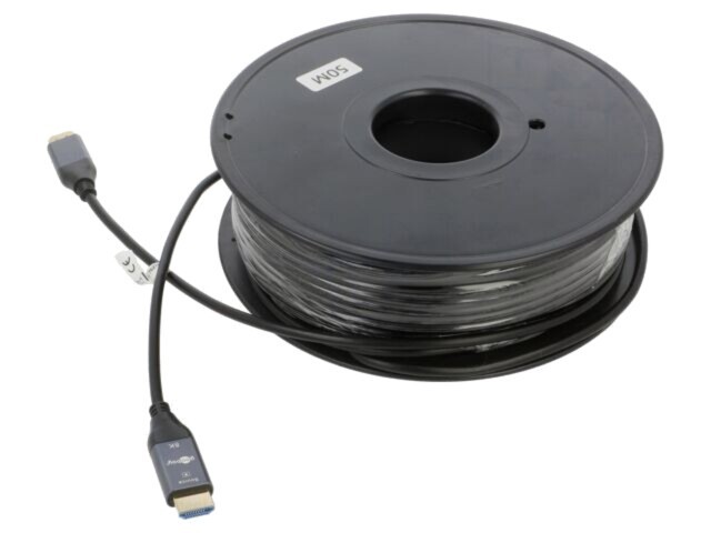 Cablu HDMI optic Goobay 76278, HDMI 2.1, HDCP 2.2, mufă PVC dublă