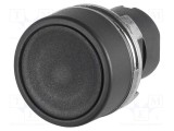 Comutator EAO 22mm Poz.i stabil 2 negru acţionat prin apăsare